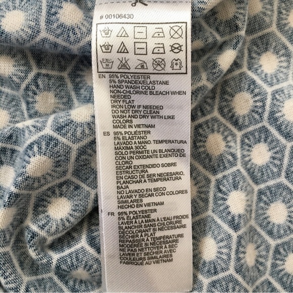 Forever 21 Blue White Crew Neck Long Sleeves Pullover Midi Sheath Dress - Picture 8 of 14